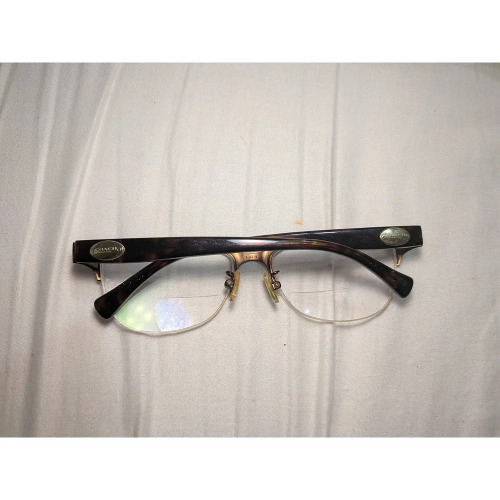 Coach Eyeglasses HC 5066 9155 Satin Brown Dark Tortoise FRAMES ONLY 53-16-135